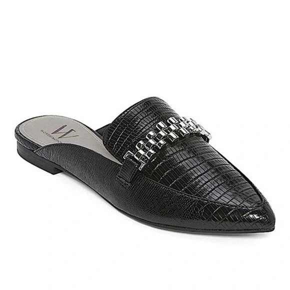 WORTHINGTON Camden Black Decorative Flat Mule Size 6.5 NIB - Picture 3 of 8